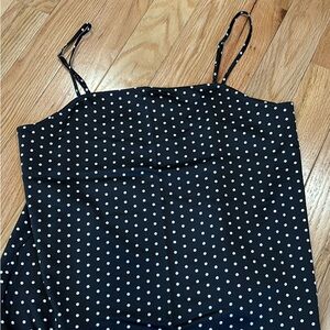 LOFT Black and White Polka Dot Camisole